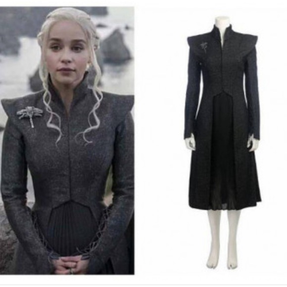 Daenerys Targaryen Season 7 Grey Cosplay Costume - Picture 1 of 16